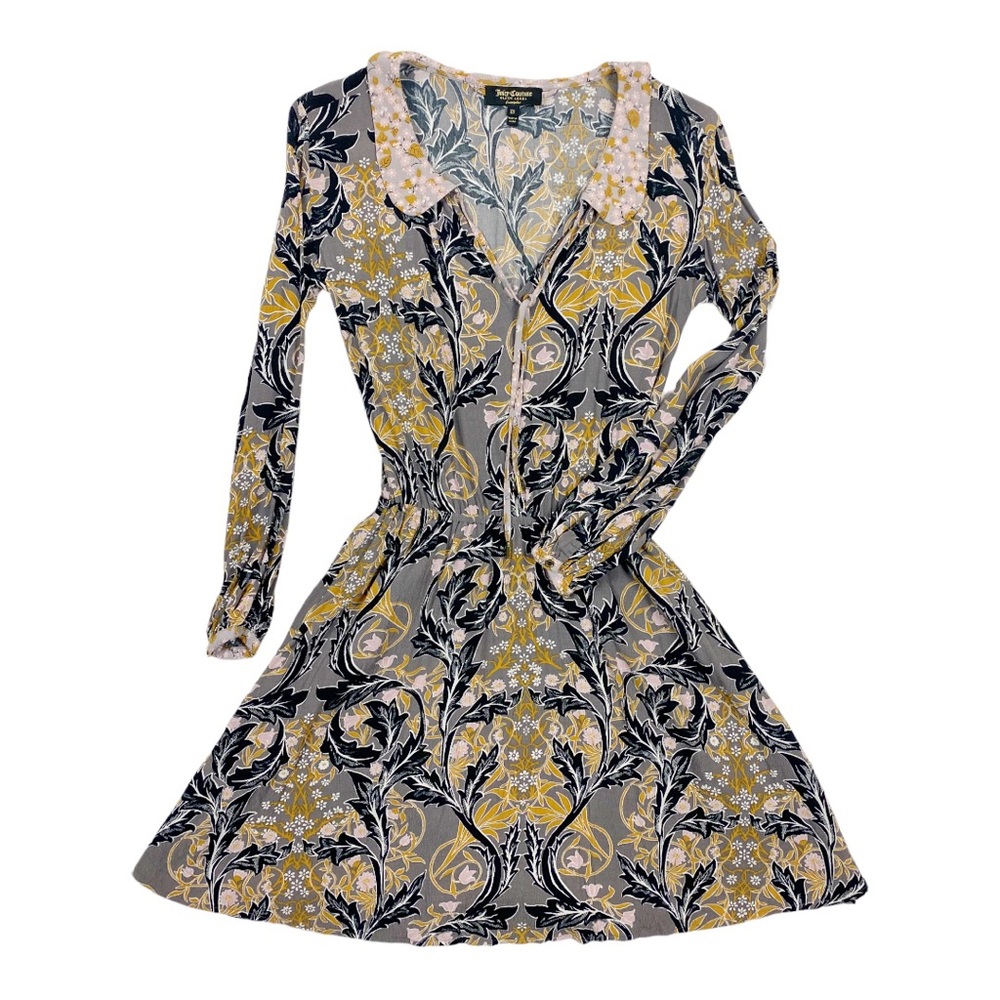 ✨Y2K Juicy Couture✨ Long Sleeve Floral Dress Size XS